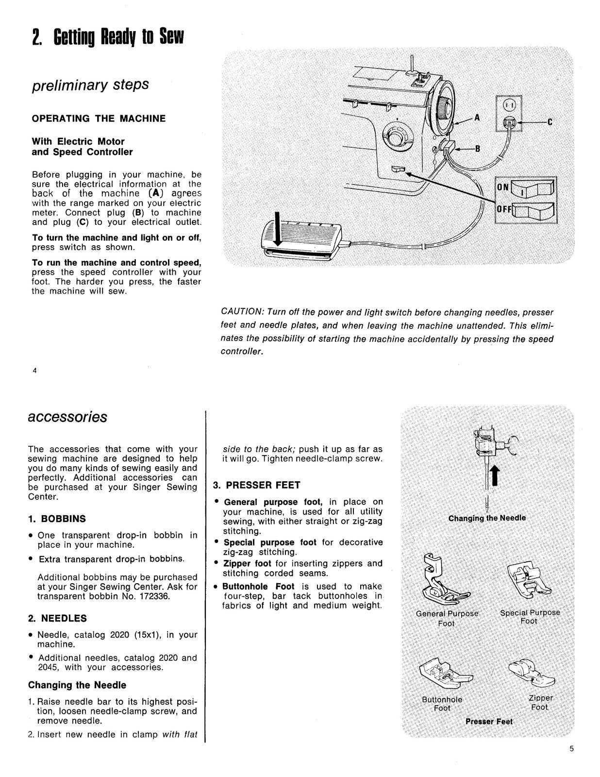 SINGER 360 Fashion Mate User Manual - STEEL WIRE BOUND - PROTECTIVE COVERS