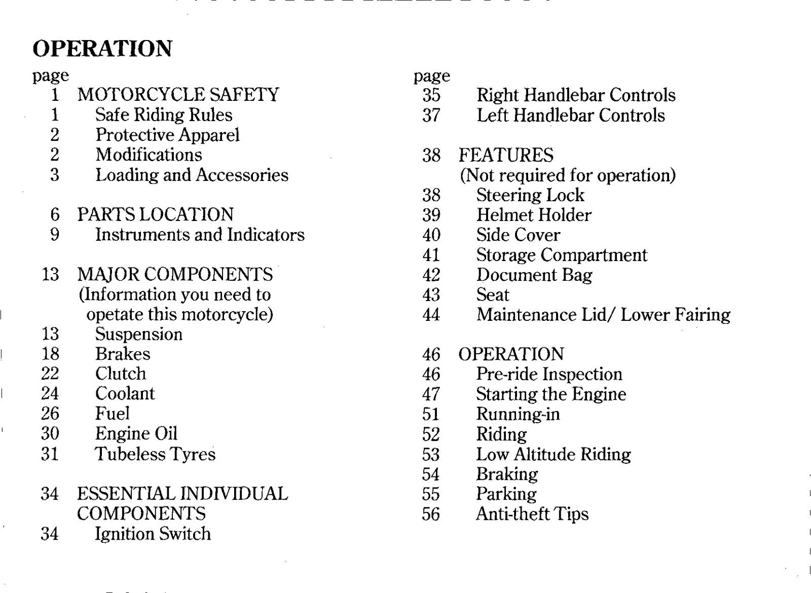 HONDA CBR600F Motorcycle Owners Manual 1994 - BOUND - COVERS - XL FOLDOUT PAGES