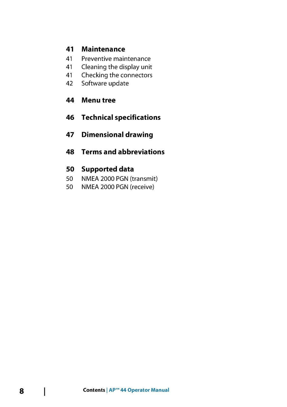 SIMRAD AP44 OPERATORS MANUAL - STEEL WIRE BOUND - PROTECTIVE COVERS