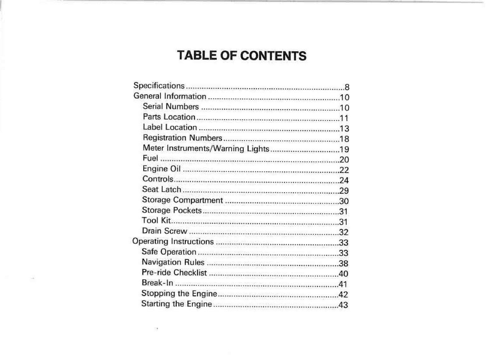 KAWASAKI Jet Ski 900 ZXi Owners Manual 3 - STEEL WIRE BOUND - TOUGH COVERS