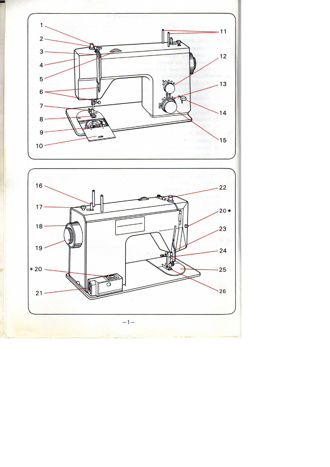 TOYOTA 200 221 222 Sewing Machine Instruction Manual - WIRE BOUND - TOUGH COVERS