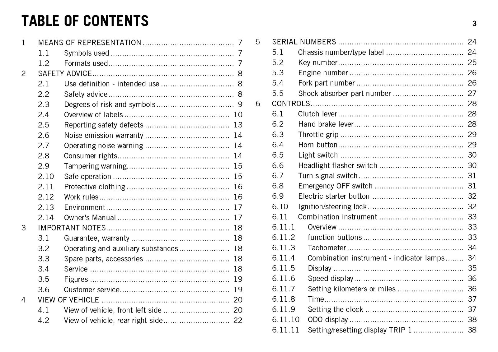KTM 690 Duke USA Owners Manual 2013 - STEEL WIRE BOUND - PROTECTIVE COVERS