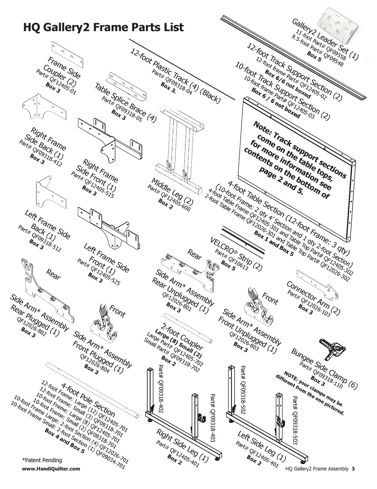 HANDI QUILTER Gallery2 Frame Assembly Manual 2024 - WIRE BOUND - TOUGH COVERS