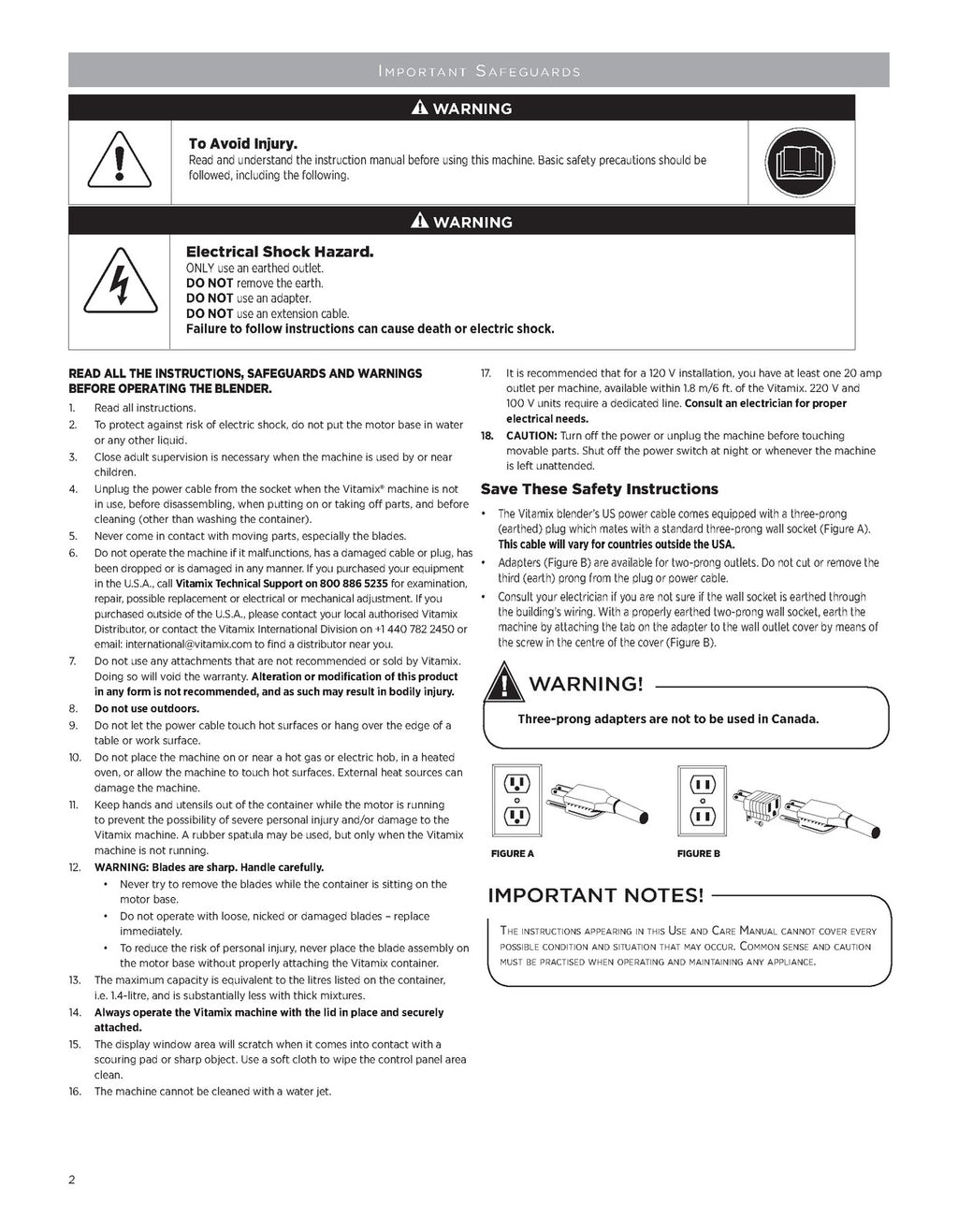VITAMIX The Quiet One Blender Series VM0145 A B C VM0149 A Manual, BOUND, COVERS