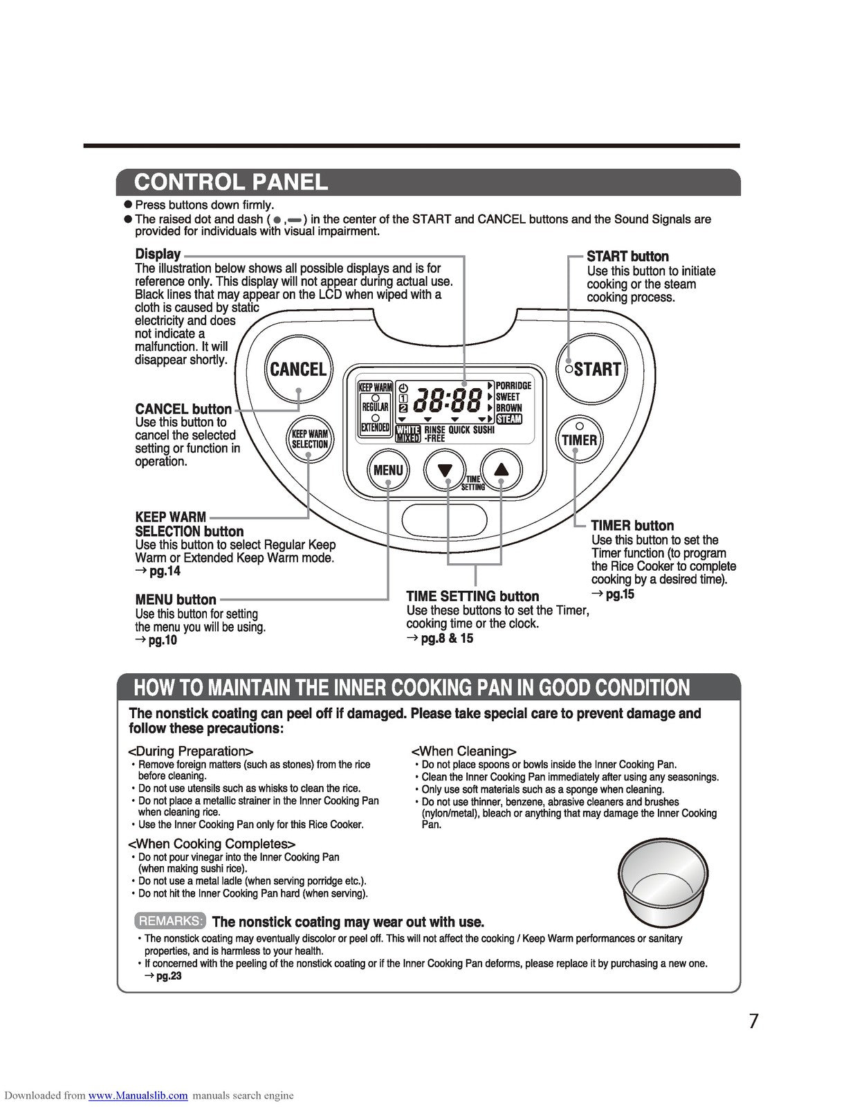 ZOJIRUSHI NS-WRC10 Micom Rice Cooker And Operating Instructions Manual - BOUND