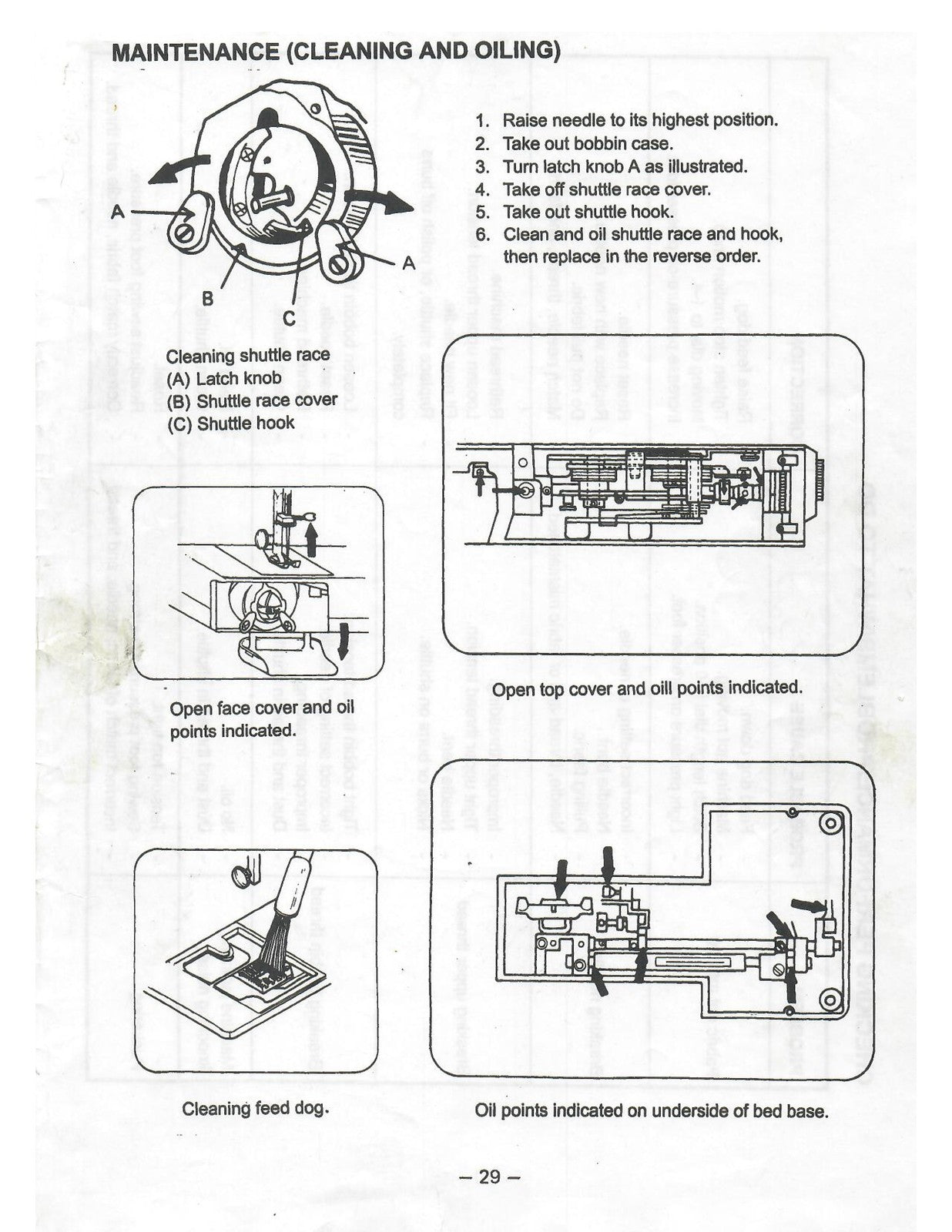 NECCHI Royale 3204 3205 Series Sewing Machine Instruction Manual - WIRE BOUND