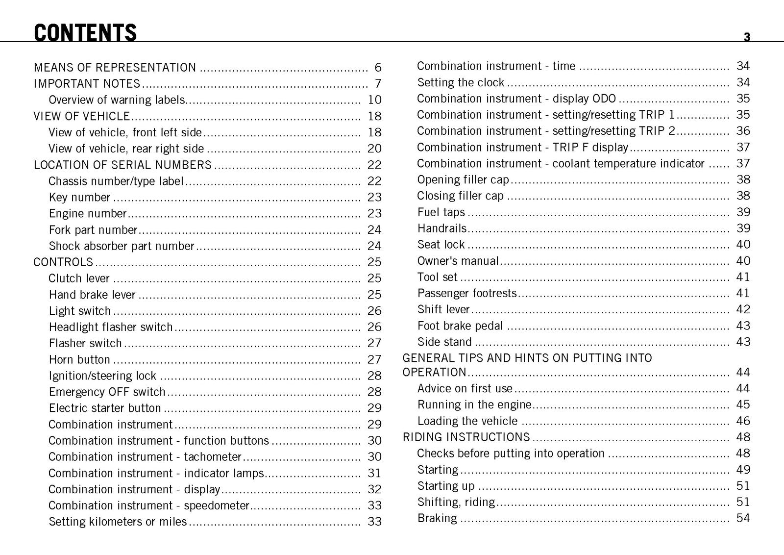 KTM 690 Duke USA Owners Manual 2009 - STEEL WIRE BOUND - PROTECTIVE COVERS