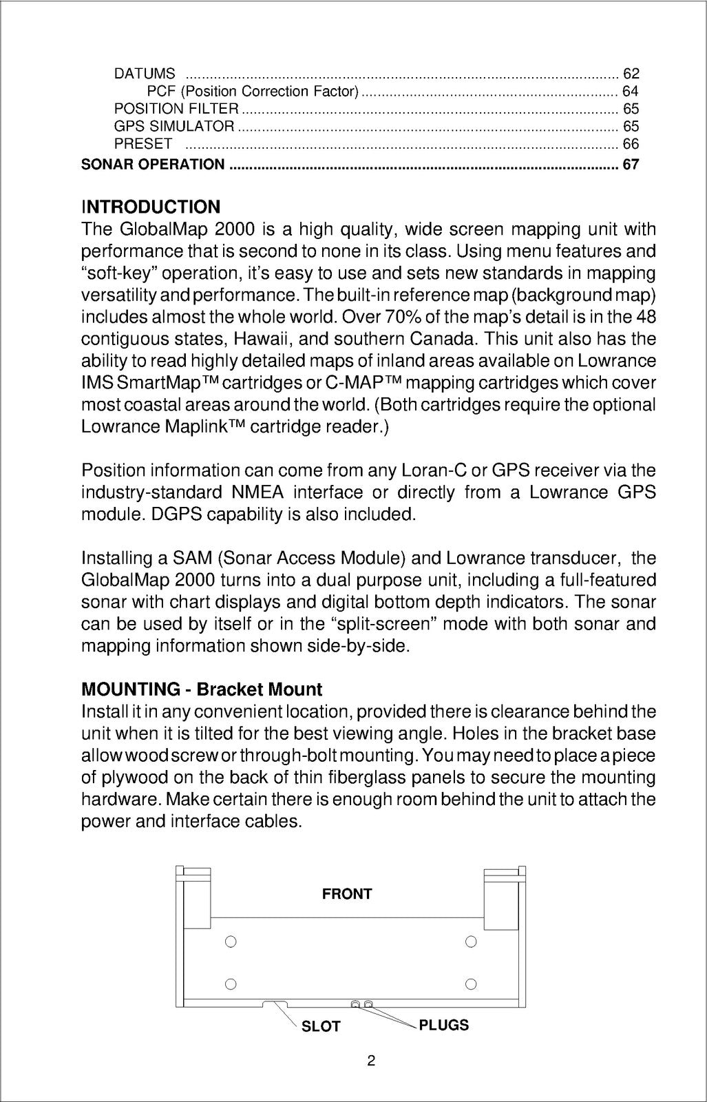 LOWRANCE 000-10542-001 GPS Receiver User Manual - WIRE BOUND - TOUGH COVERS