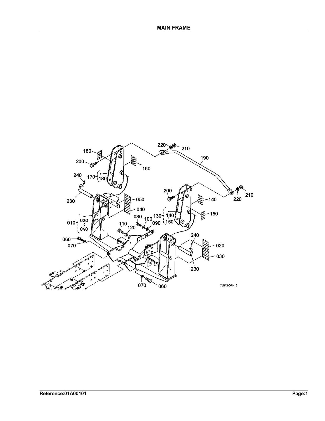 KUBOTA LA272 Loader Illustrated Parts List Manual - WIRE BOUND - TOUGH COVERS