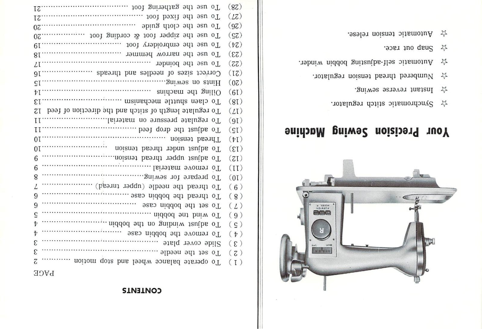 JONES Model K Precision Sewing Machine Instruction Manual - WIRE BOUND - COVERS