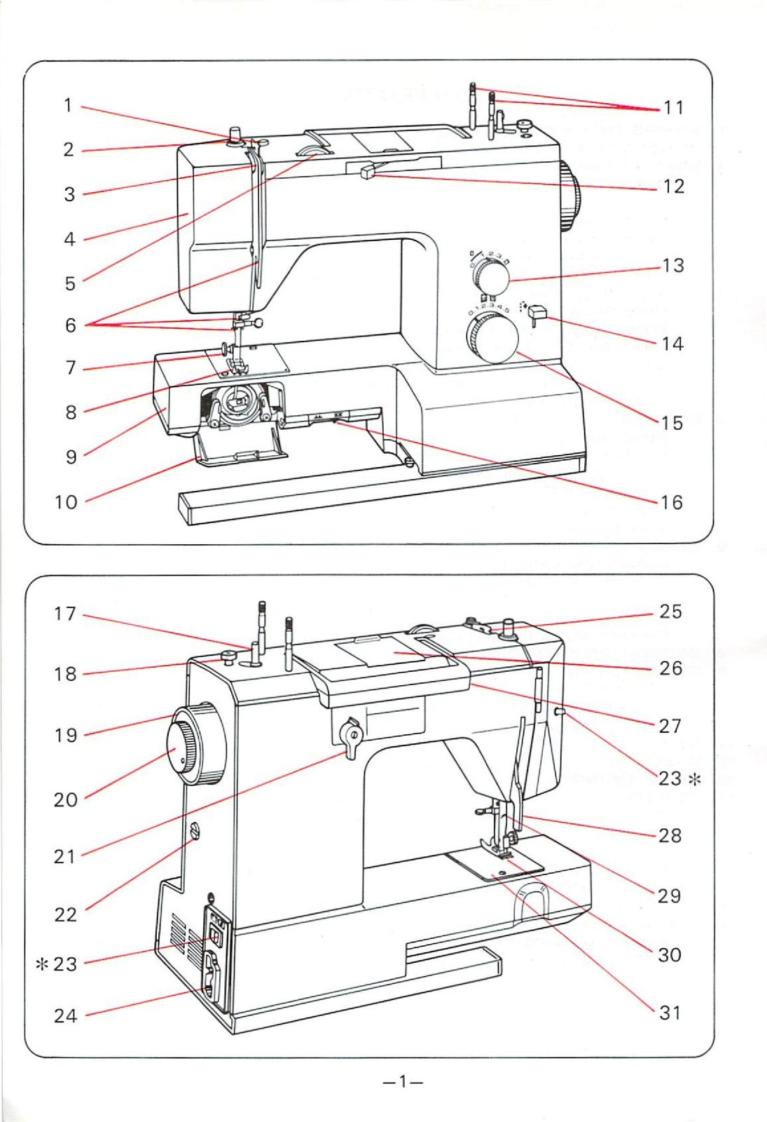 TOYOTA 2700 Sewing Machine Instruction Manual - BOUND - COVERS - XL FOLDOUTS