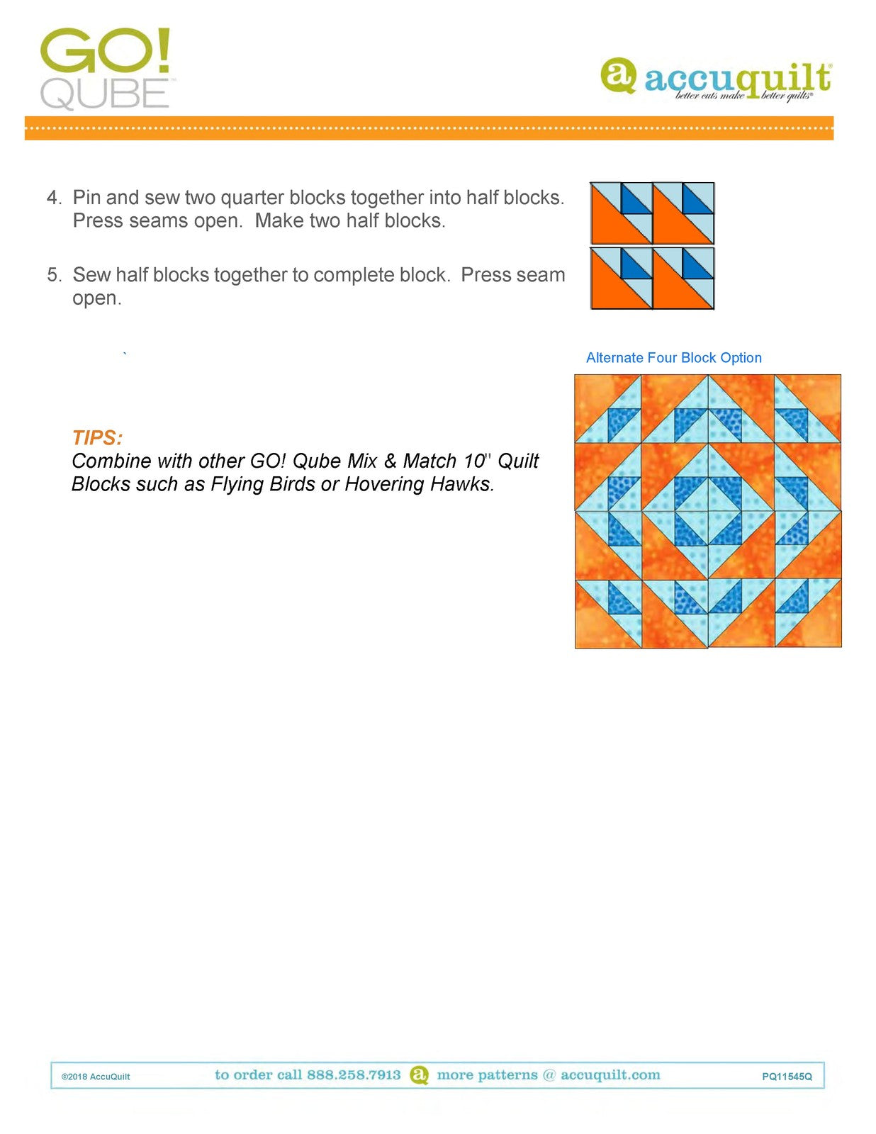 ACCUQUILT Go Qube 10" Blocks - STEEL WIRE BOUND - PROTECTIVE COVERS
