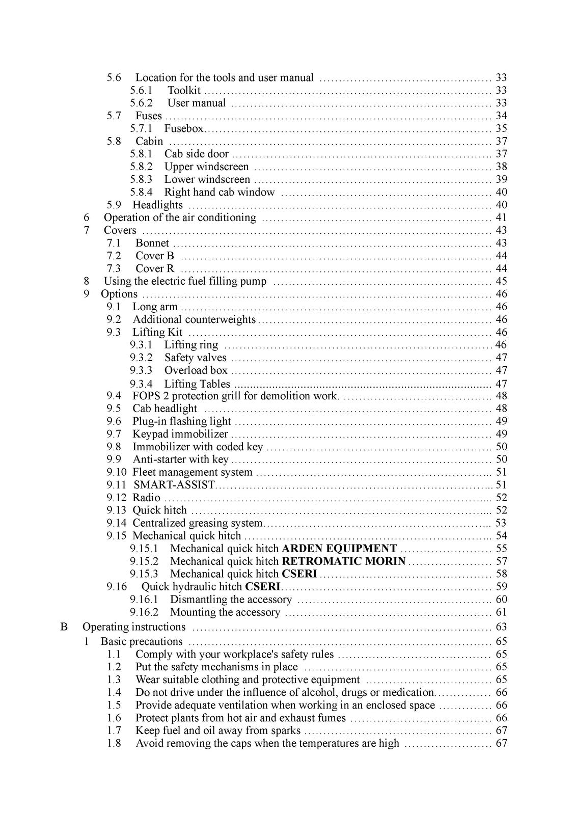 YANMAR ViO80-1A Excavator User Operation and Maintenance Manual - WIRE BOUND
