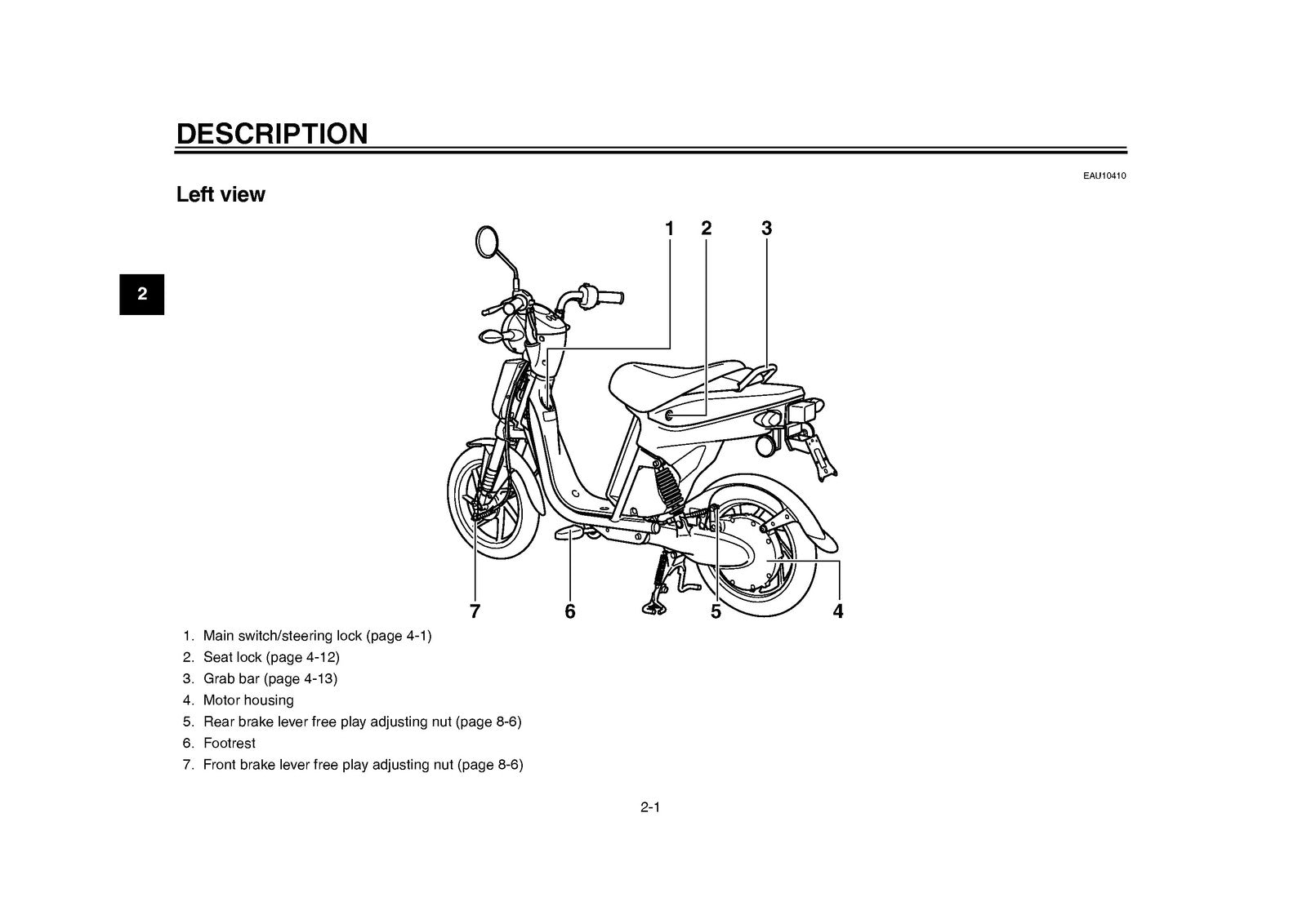 YAMAHA EC-03 Owners Manual 2010 - STEEL WIRE BOUND - PROTECTIVE COVERS
