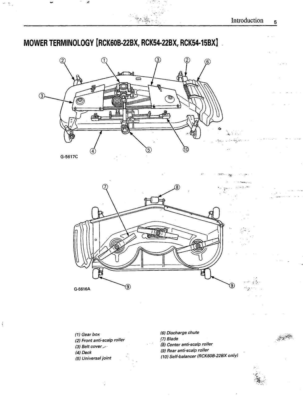 KUBOTA RCK48-15BX RCK54-15BX  More Rotary Mower Operators Manual - WIRE BOUND