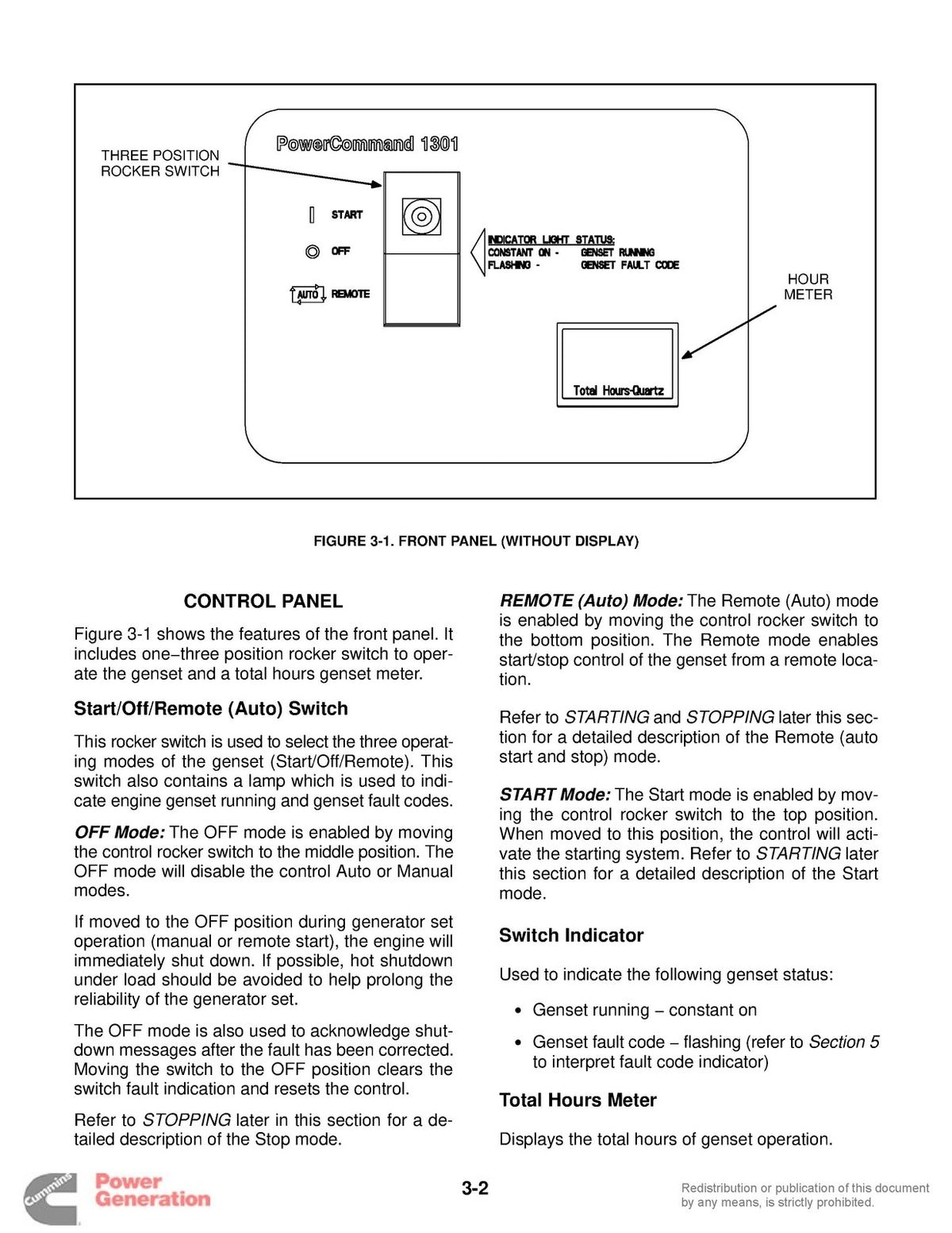 ONAN GGDB GenSet Operators Manual With PowerCommand Control 2005 - WIRE BOUND