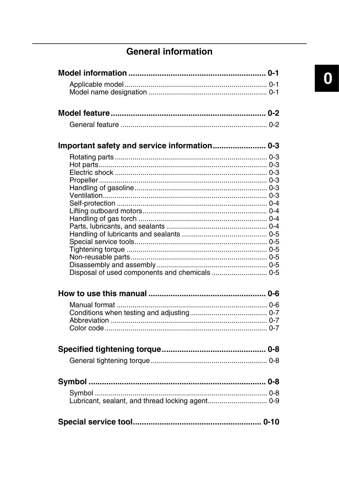 YAMAHA VF115A Outboard Service Manual - BOUND - COVERS - XL FOLDOUT PAGES
