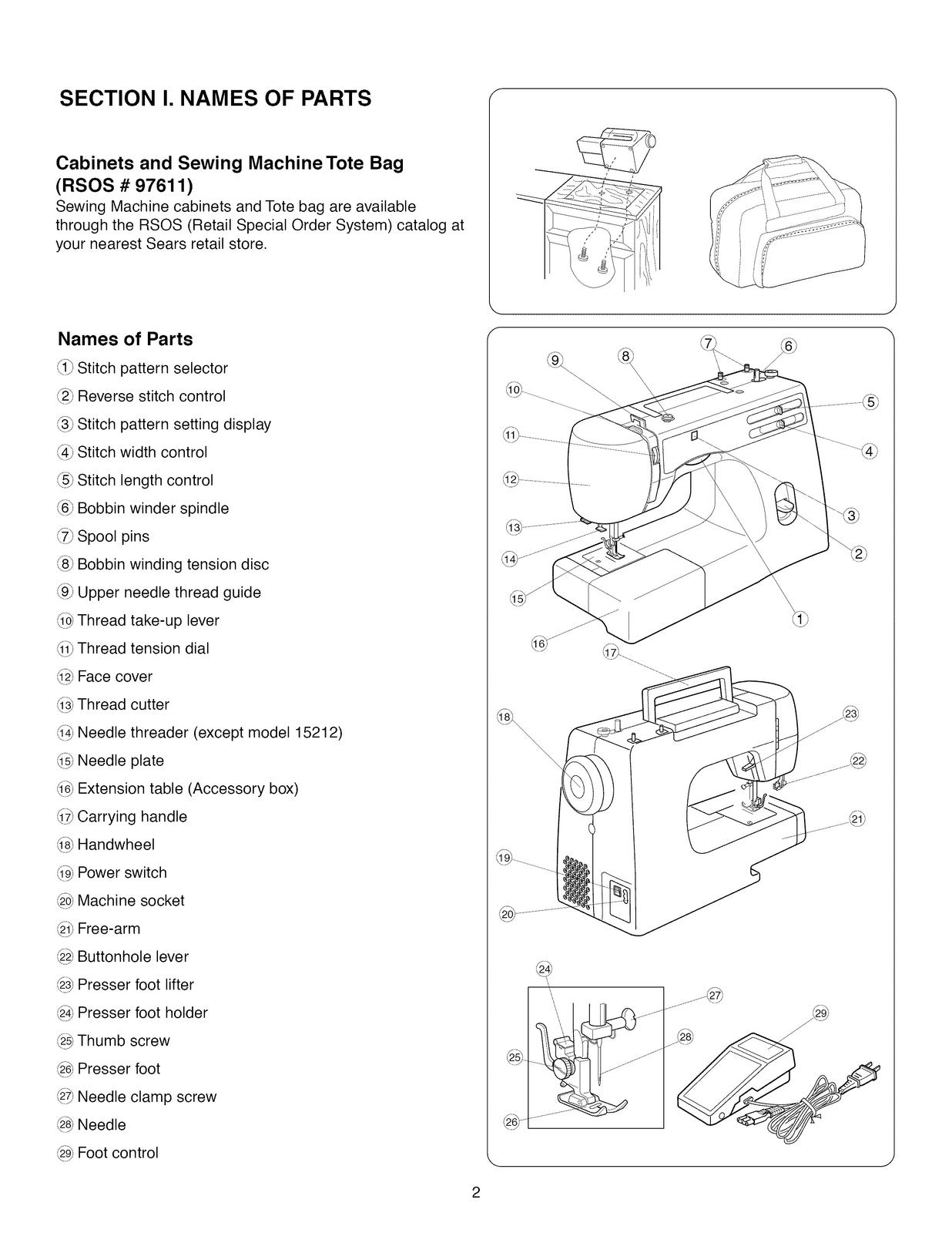 KENMORE 38515212 15616 15218 15718 Sewing Machine Owners Manual - WIRE BOUND
