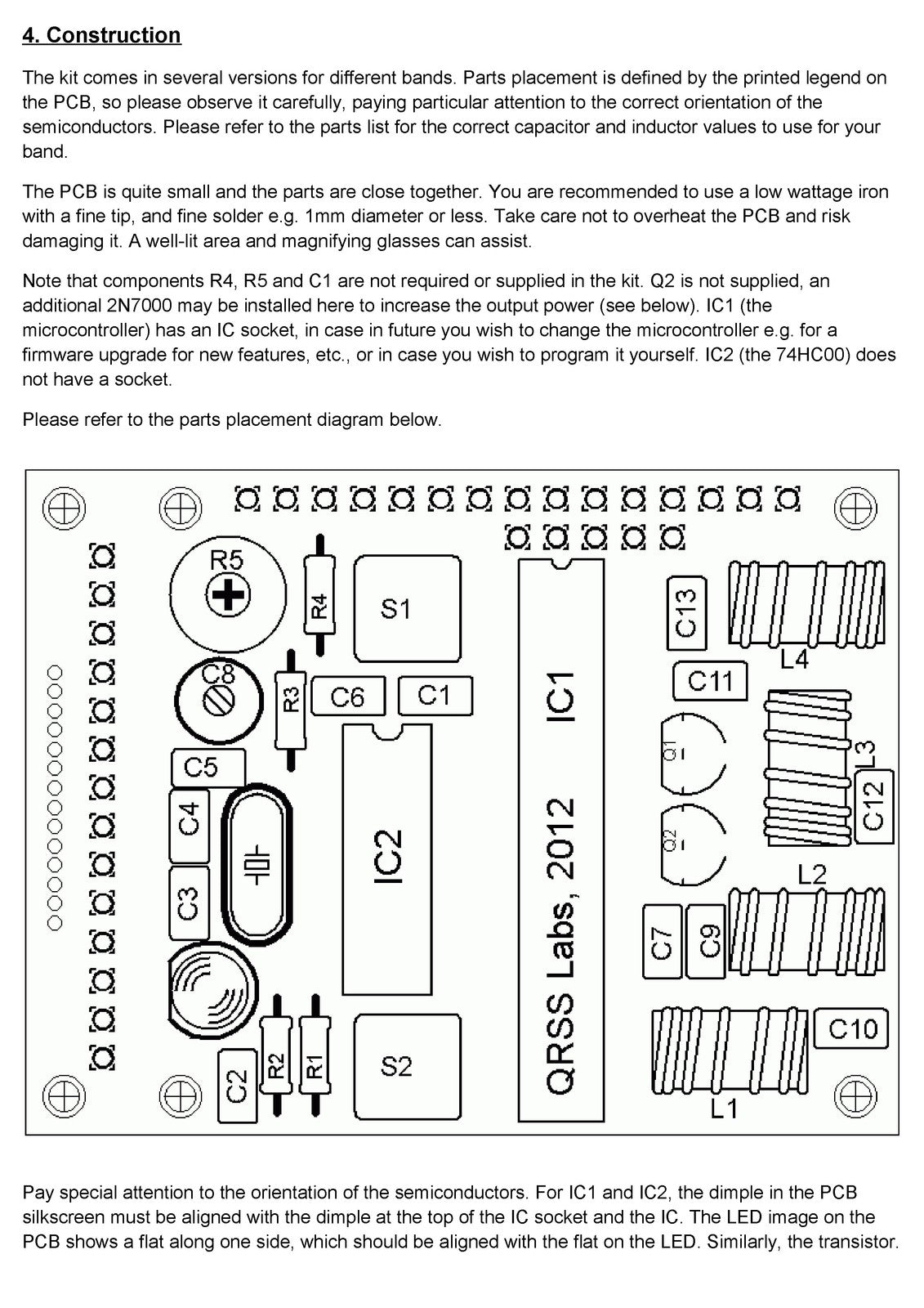 QRSS LABS Multi-Mode QRSS Beacon Kit Instructions Manual 2012 - WIRE BOUND