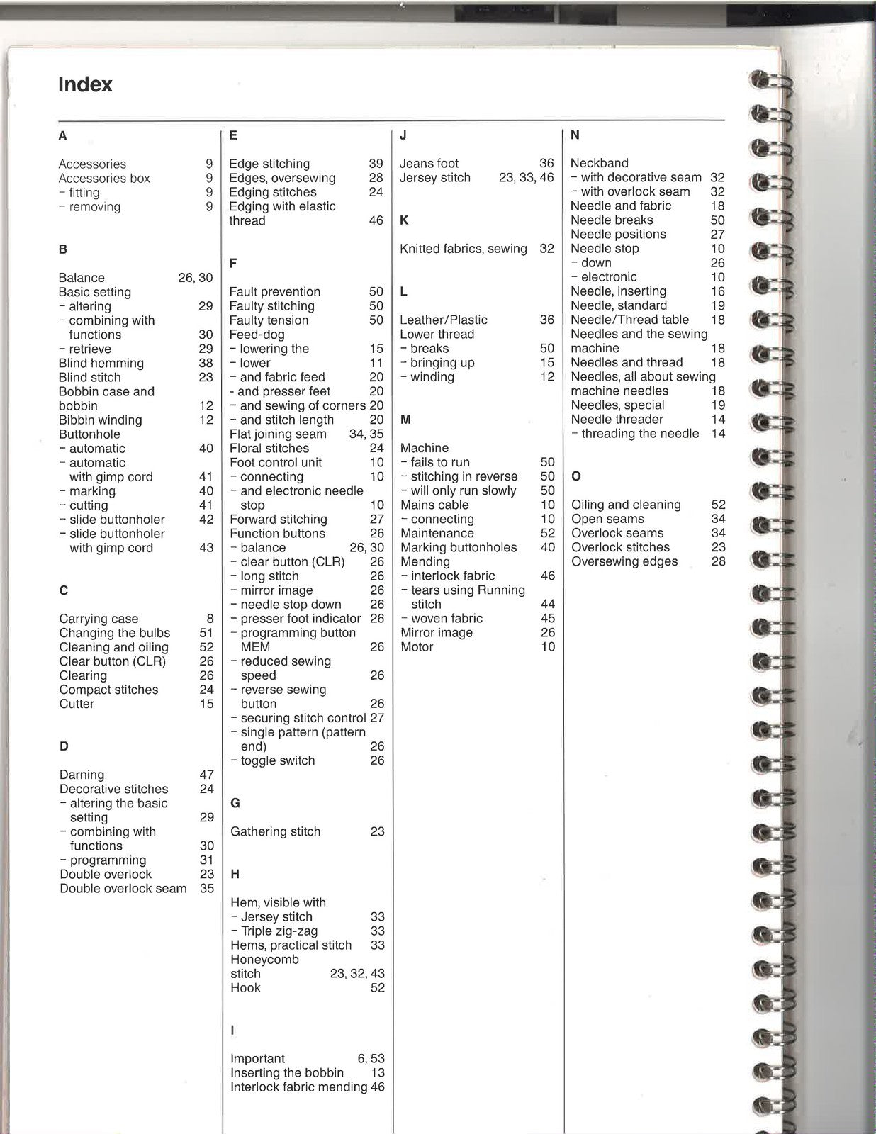 BERNINA 1080 My Bernina Guide Manual - STEEL WIRE BOUND - PROTECTIVE COVERS