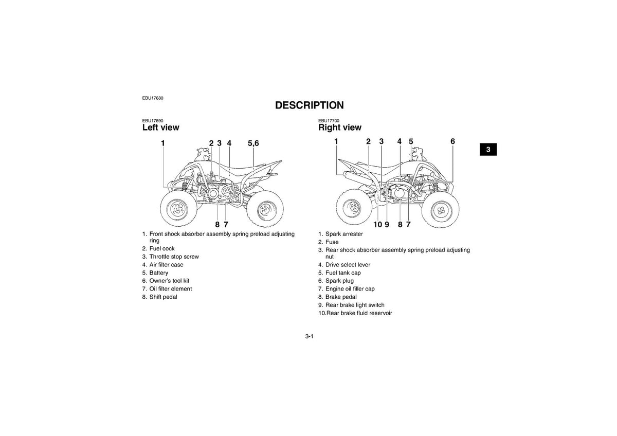 YAMAHA YFM350R Raptor ATV Owners Manual 2008 - STEEL WIRE BOUND - TOUGH COVERS