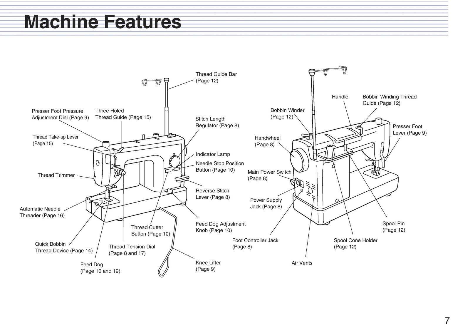 BABY LOCK Accomplish BL520B Sewing Machine Instruction Manual - WIRE BOUND