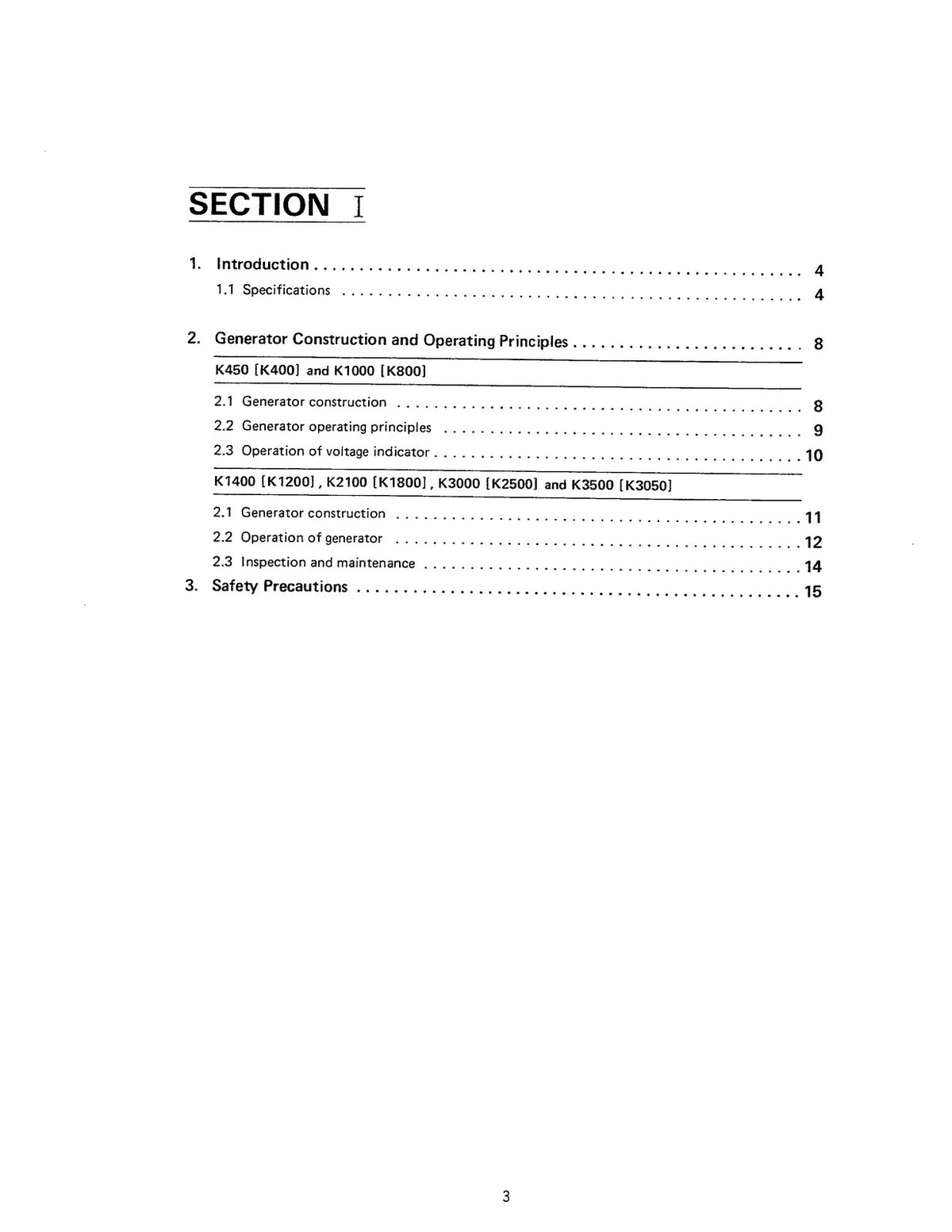 ONAN K450 K1000 K1400 K2100 K3000 K3500 Workshop Manual 1995 - WIRE BOUND