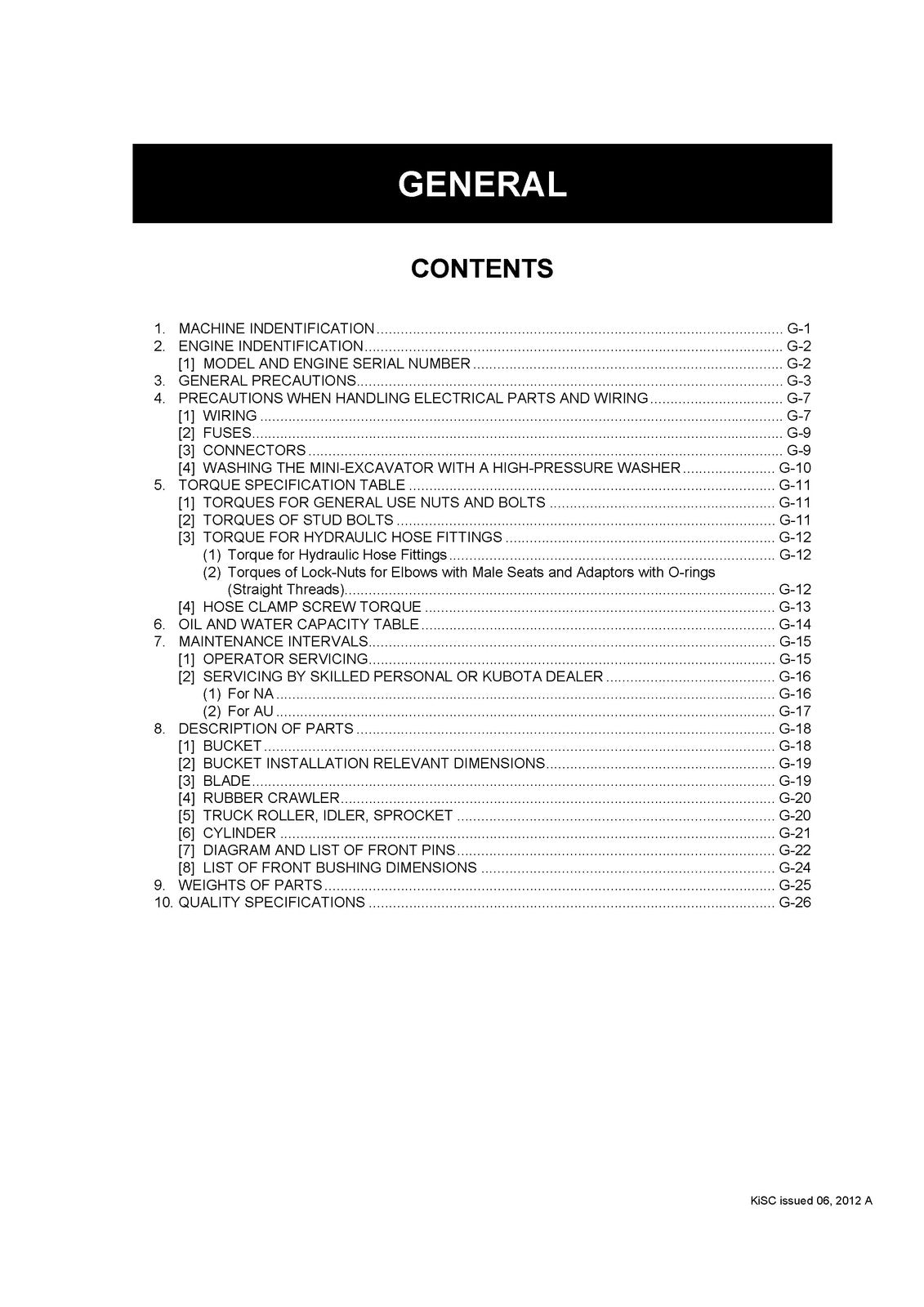 KUBOTA KX018-4 EXCAVATOR Workshop & Operators Manual BUNDLE - WIRE BOUND