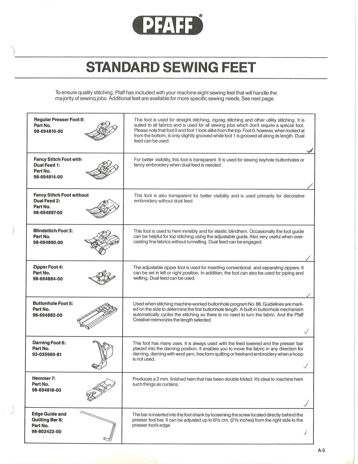 PFAFF Creative 1471 Owners Handbook Manual - yr 1985 - BOUND - COVERS - FOLDOUTS