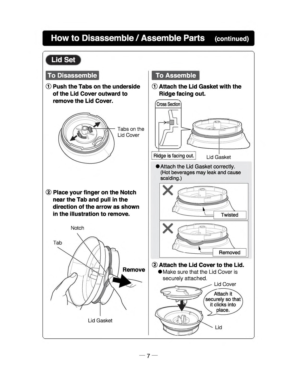 ZOJIRUSHI SK-XAE10 Fresh Brew Vacuum Insulated Stainless Instruction Manual
