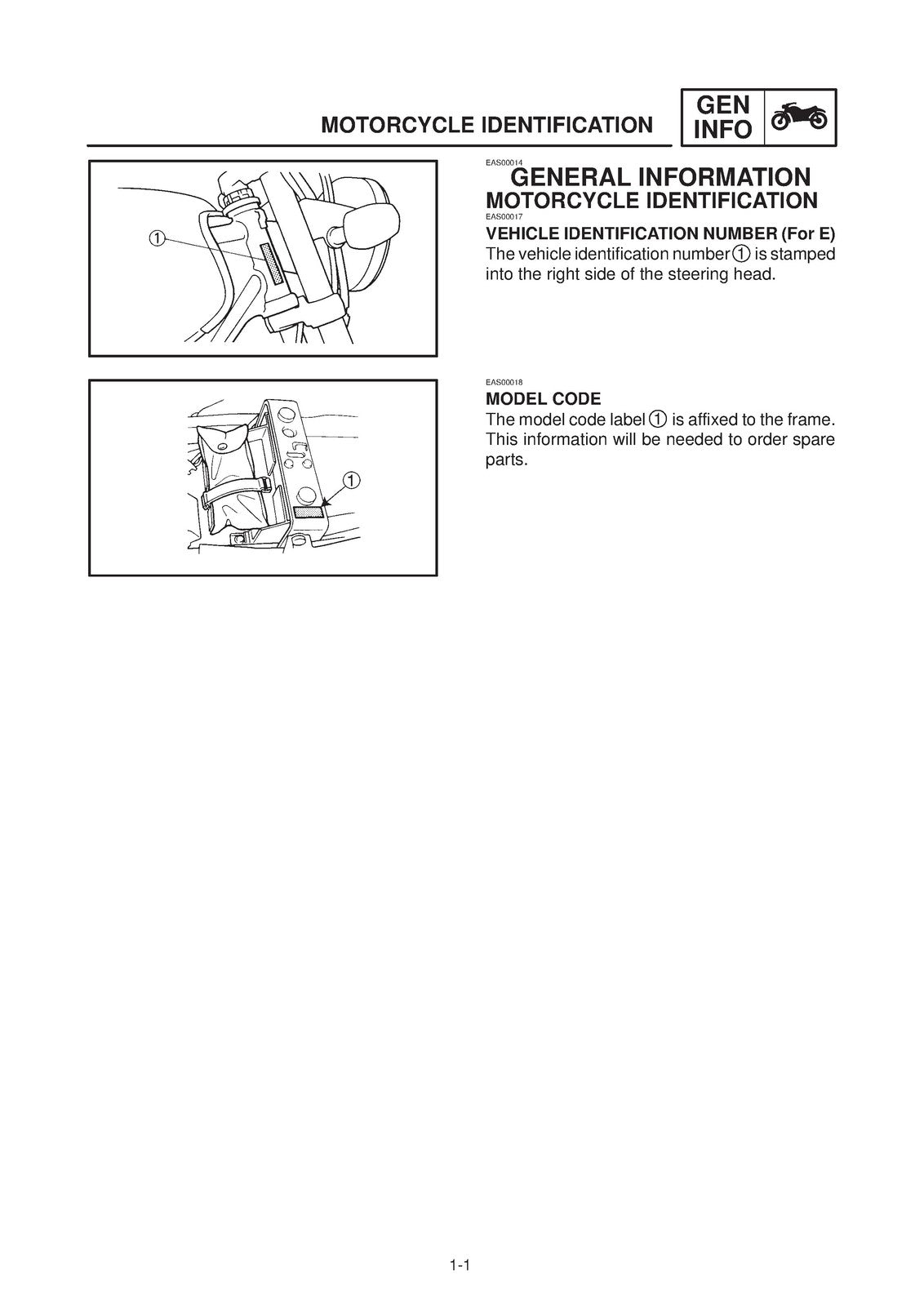 YAMAHA XJR1300 Motorcycle Service Manual 1999-2003 - BOUND - COVERS - FOLDOUTS