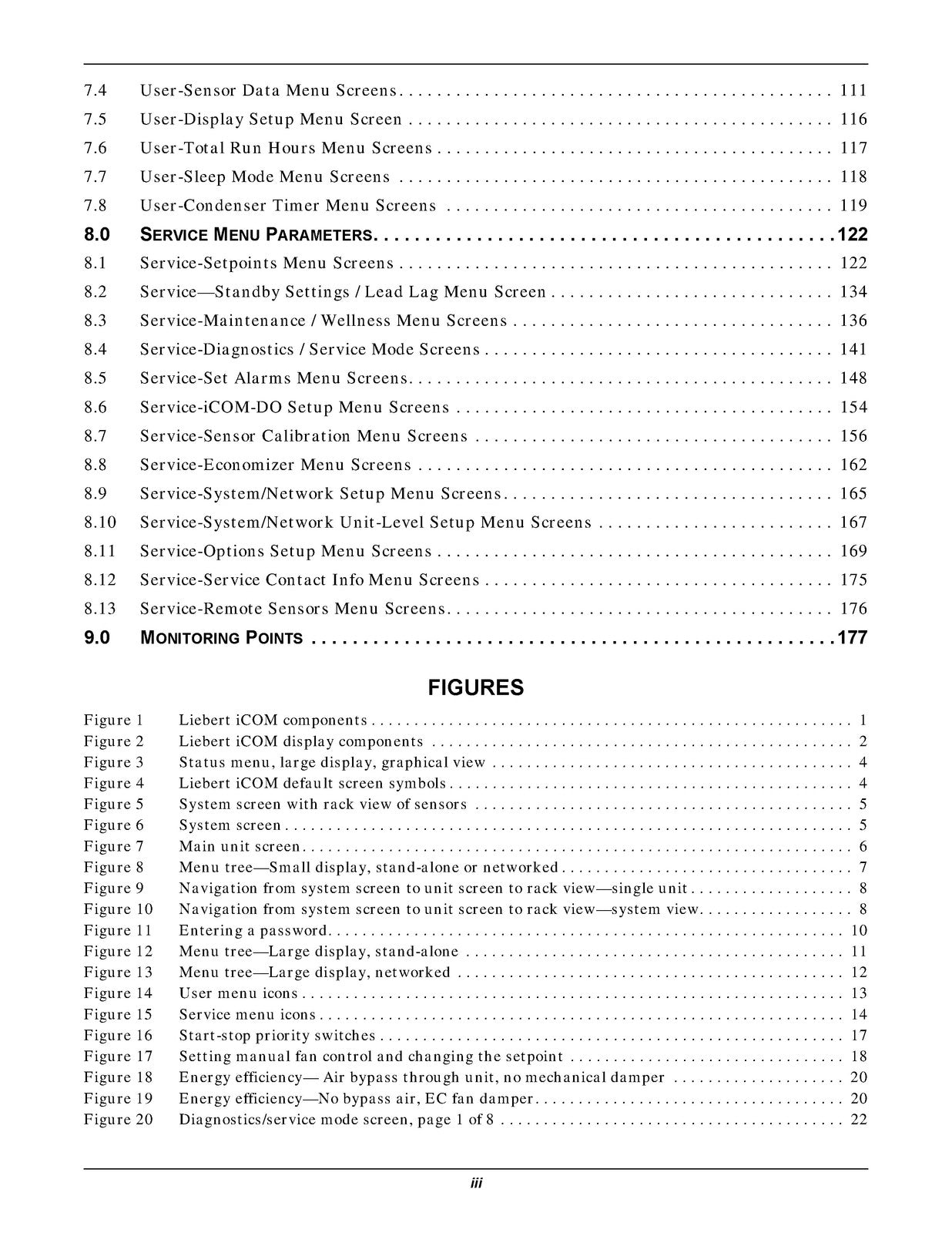LIEBERT iCOM Intelligent Communications And Monitoring User Manual - WIRE BOUND