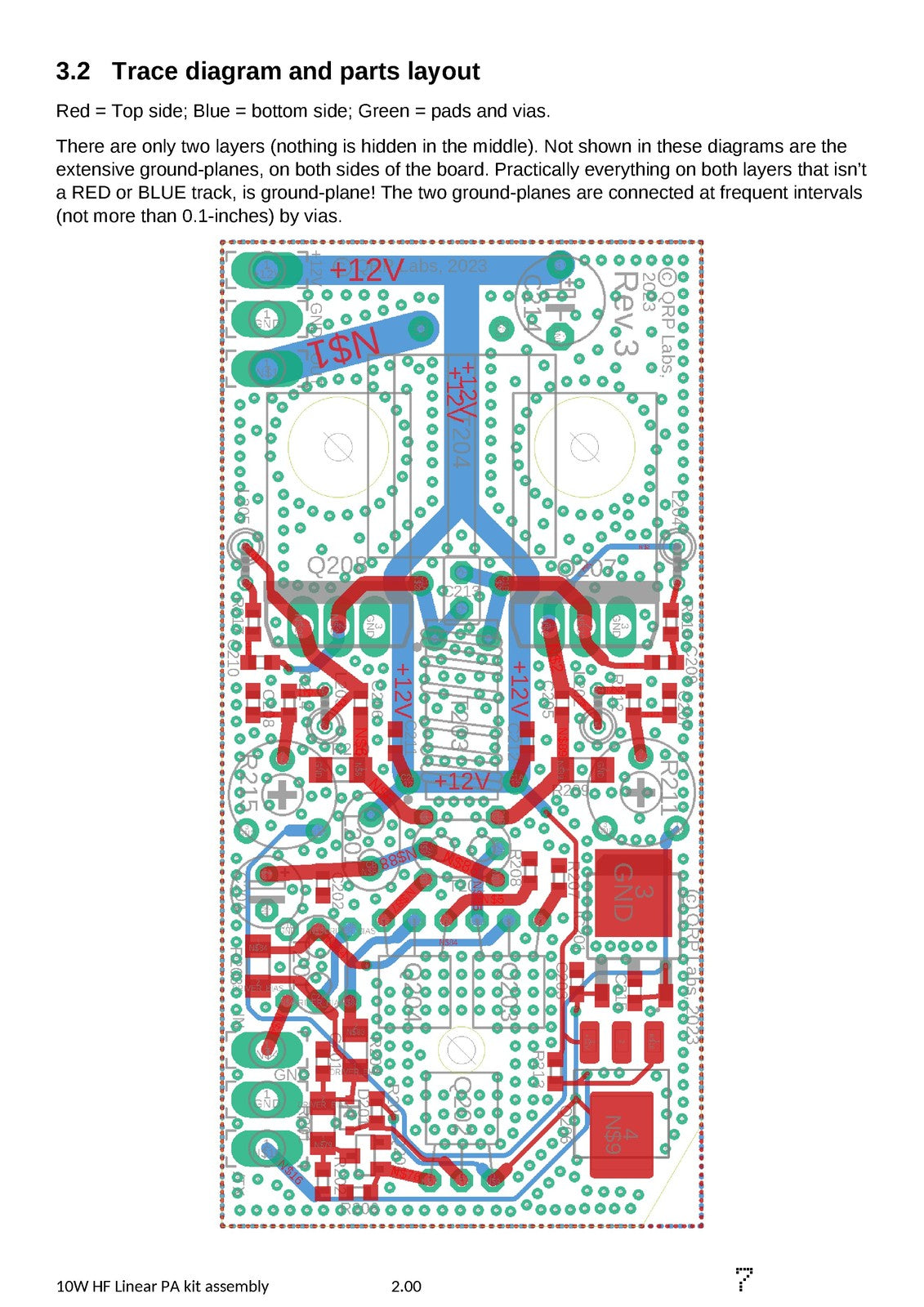 QRP LABS 10W HF Linear PA Kit Assembly Manual PCB 2018 - WIRE BOUND - COVERS