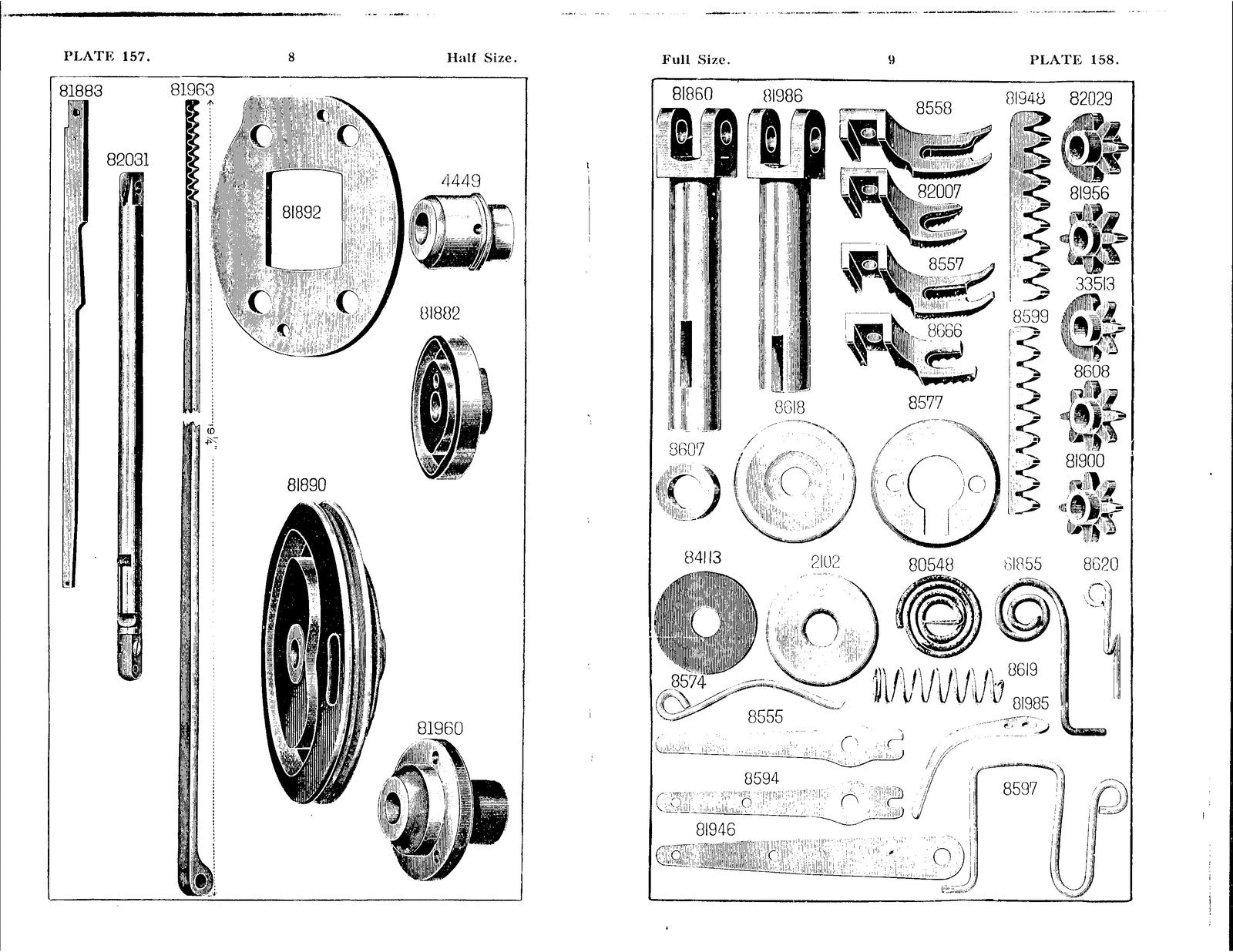 SINGER 29K1 29K4 29K10 29K18  More Illustrated Parts List Manual 1922 - BOUND