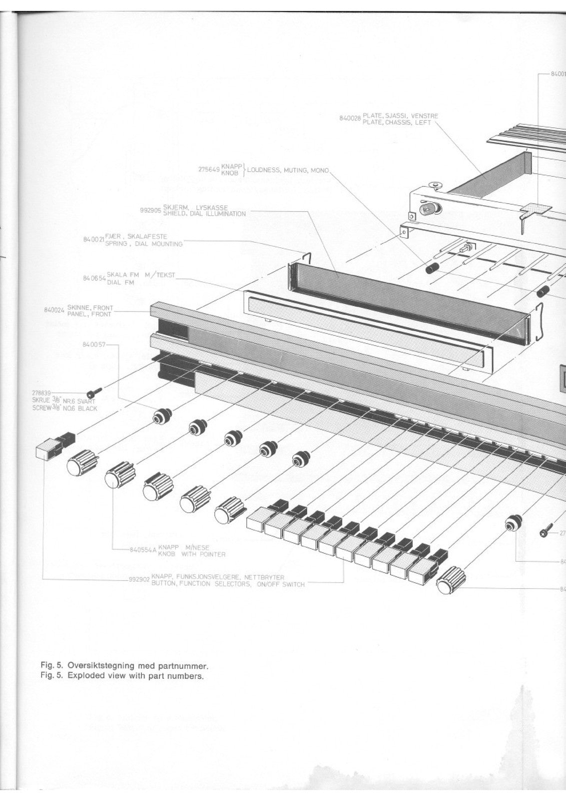 TANDBERG TR-200 FM Stereo Receiver Service Manual - WIRE BOUND - TOUGH COVERS