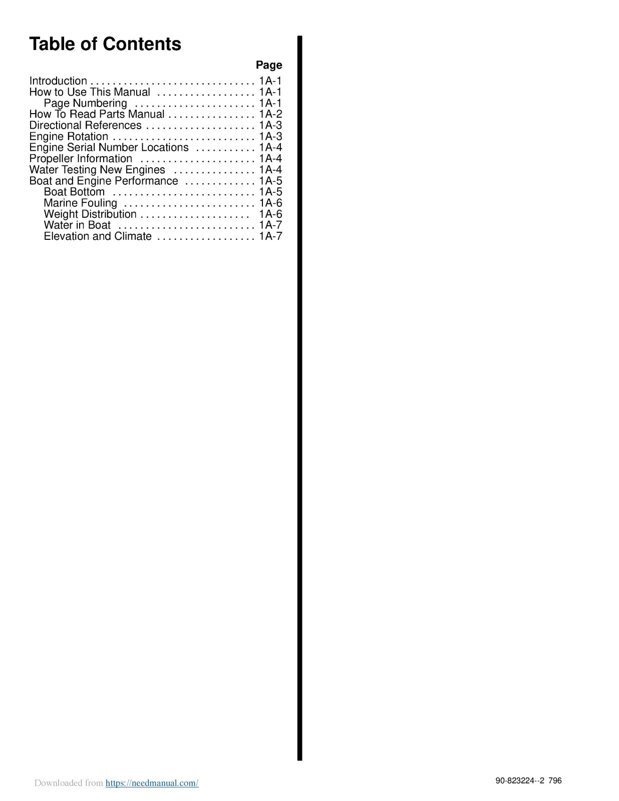 MERCURY MERCRUISER GM V-8 454 74L 502 82L Service Manual 1996 - WIRE BOUND