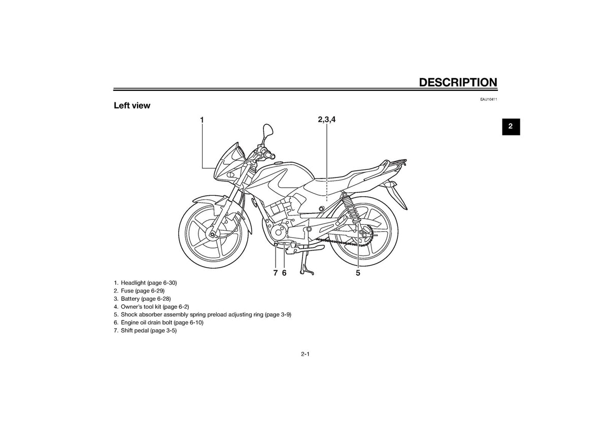 YAMAHA YBR125ED Motorcycle Owners Manual 2013 - STEEL WIRE BOUND - TOUGH COVERS
