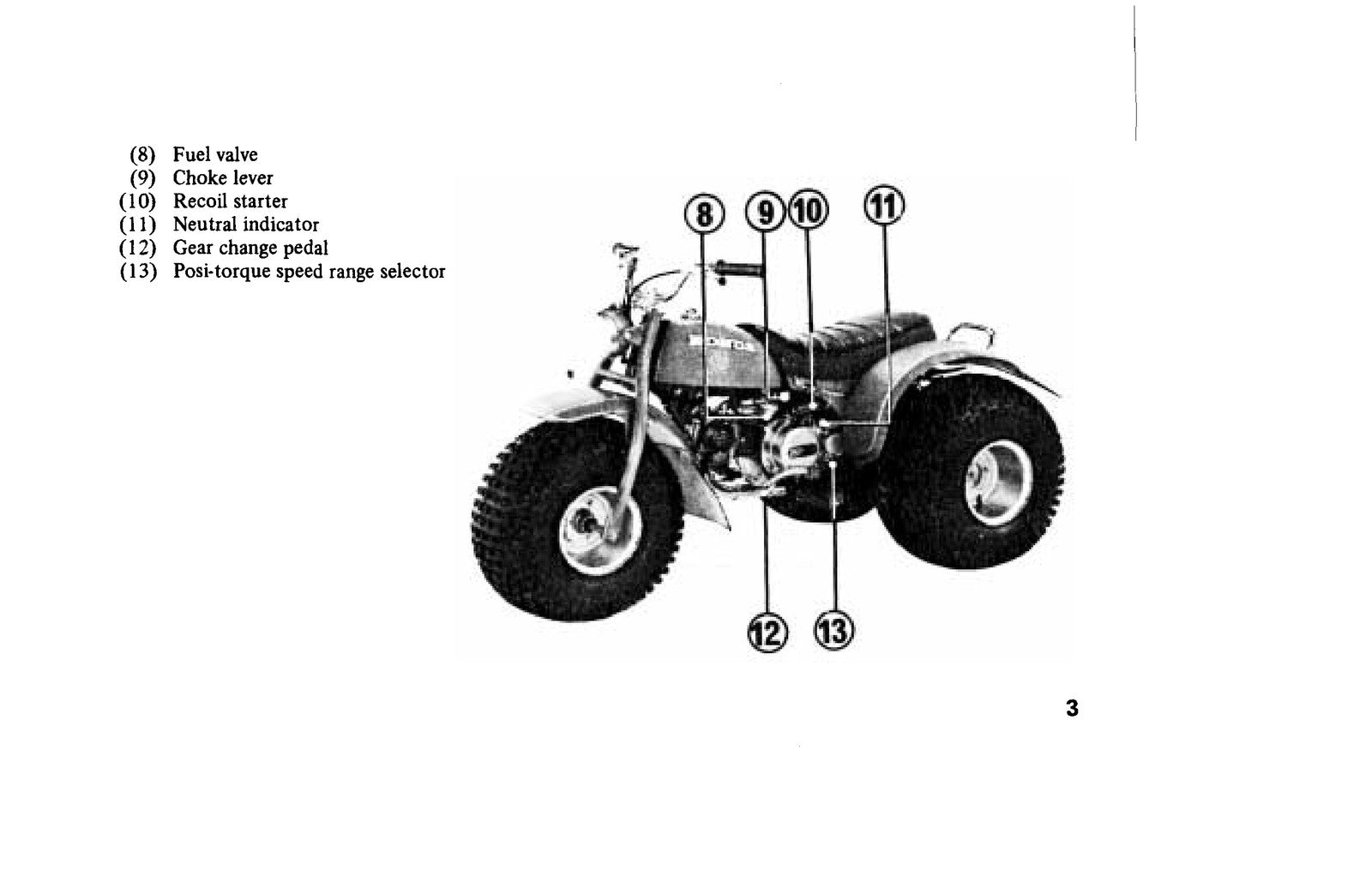 HONDA ATC110 Three-Wheeler Owners Manual 1979 - STEEL WIRE BOUND - TOUGH COVERS