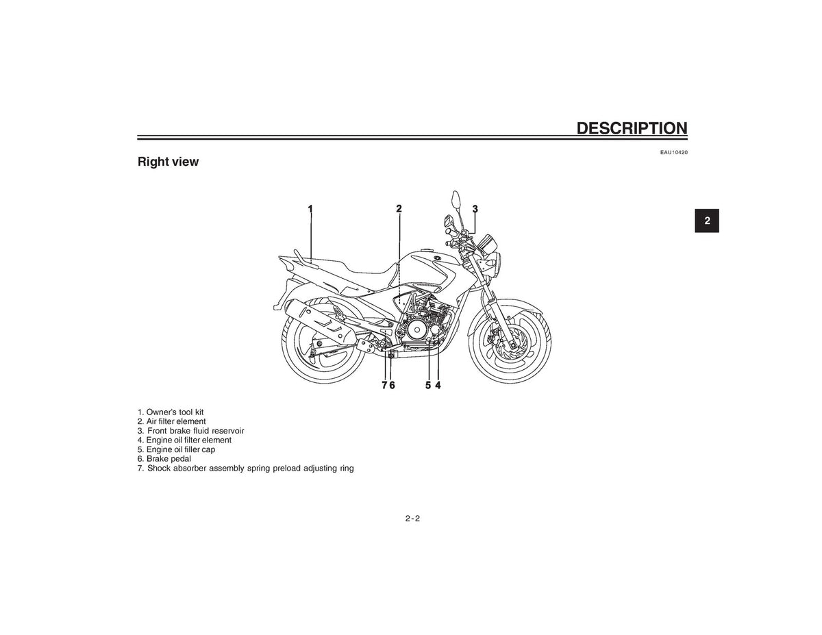 YAMAHA YBR250 Owners Manual 2007 - STEEL WIRE BOUND - PROTECTIVE COVERS