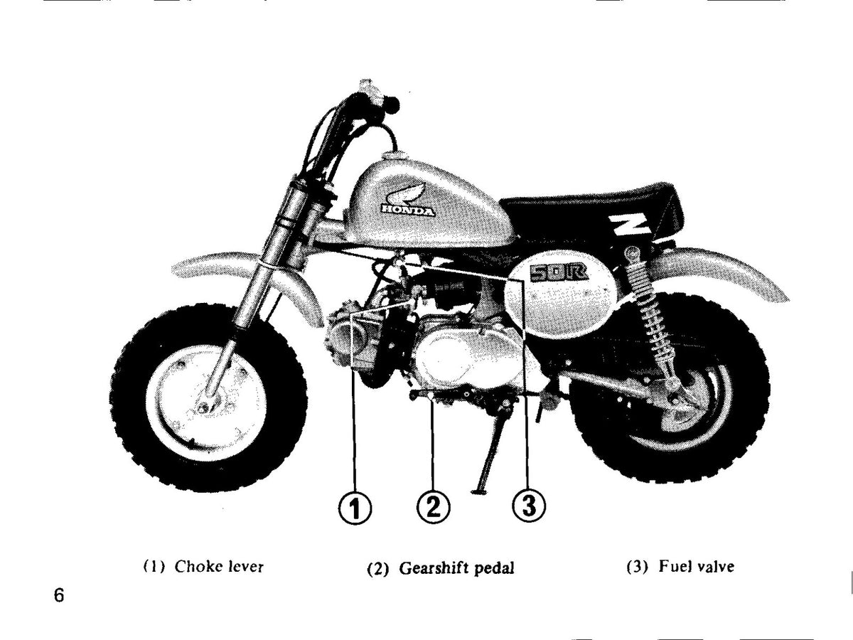 HONDA Z50R Owners Manual 1984 - STEEL WIRE BOUND - PROTECTIVE COVERS