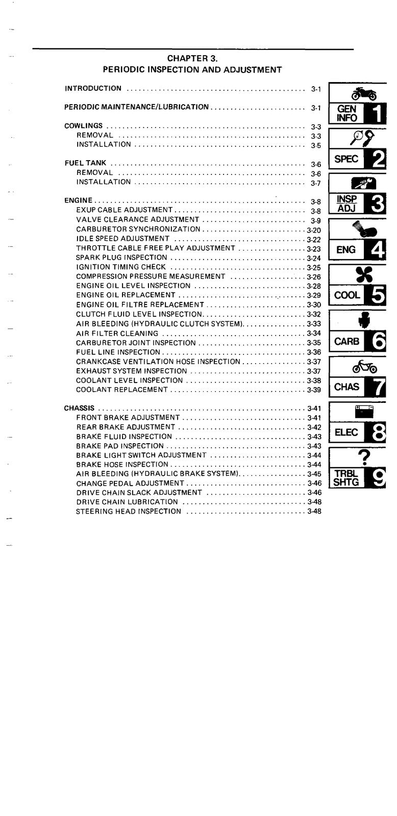 YAMAHA FZR1000 Motorcycle Service Manual 1989 - BOUND - COVERS - XL FOLDOUTS