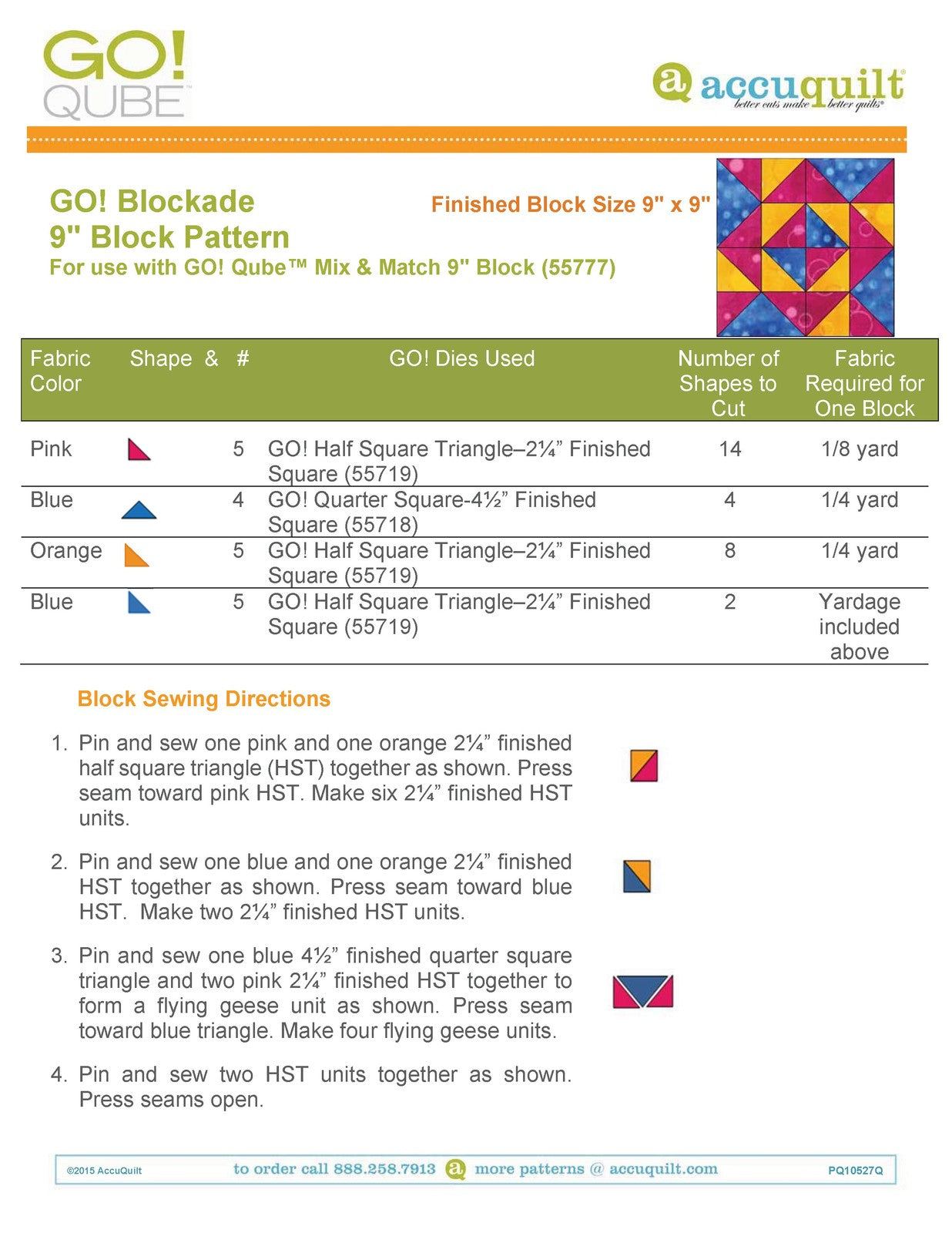 ACCUQUILT Go Qube 9" Blocks - STEEL WIRE BOUND - PROTECTIVE COVERS