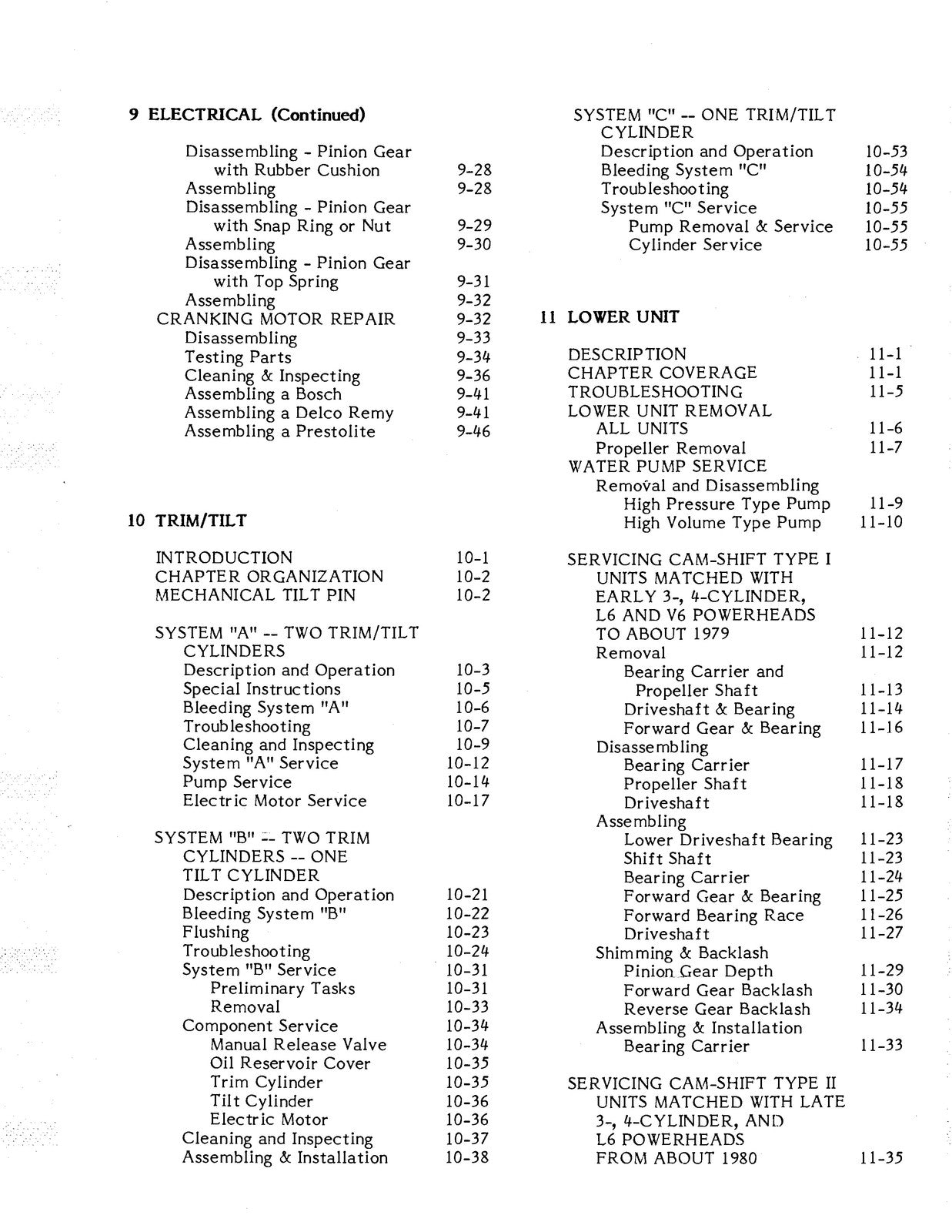 MERCURY 45 50 60 70 75 80 90 115 150 175 200 Service Manual 1977-1989 - BOUND