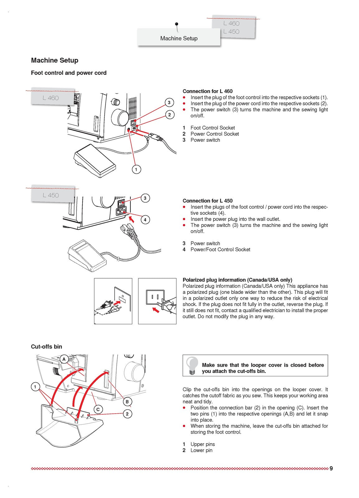 BERNINA L 450 L 460 Serger Instruction Manual - STEEL WIRE BOUND - TOUGH COVERS