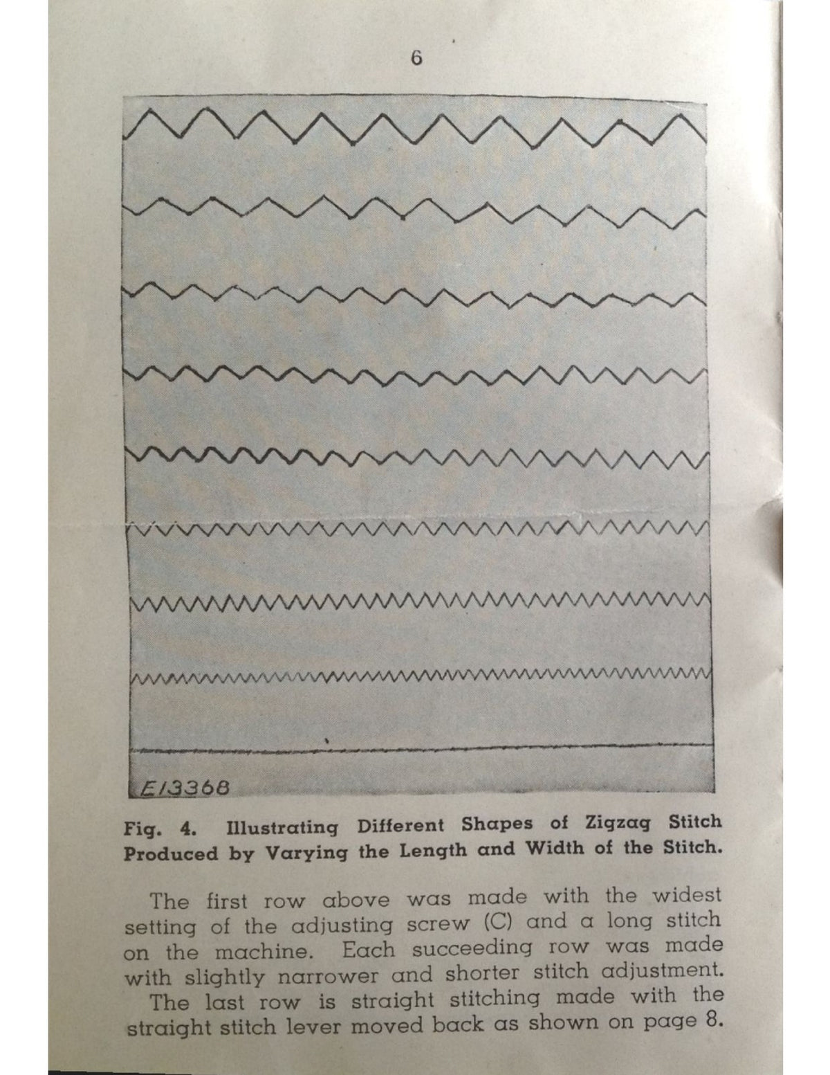 SINGER Adjustable Zigzag Attachment 121706 Instructions Manual 1939 - WIRE BOUND