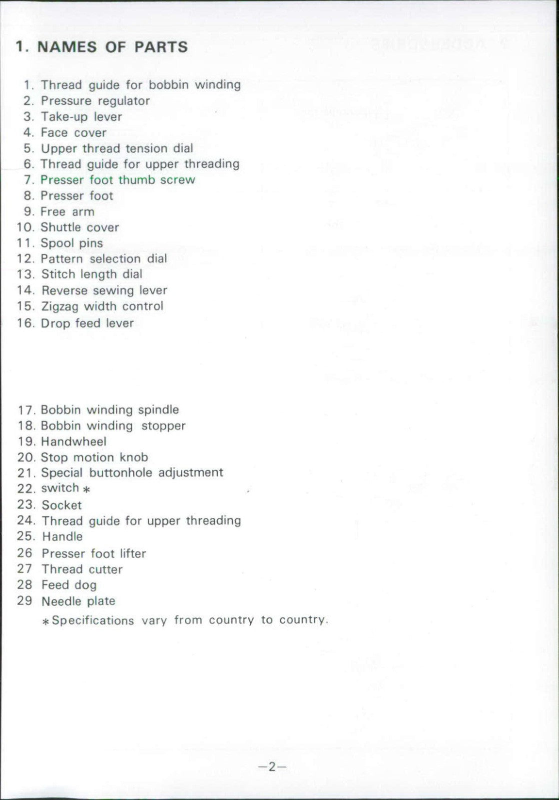 TOYOTA EC-1 EC-1B Sewing Machine Instruction Manual - WIRE BOUND - TOUGH COVERS
