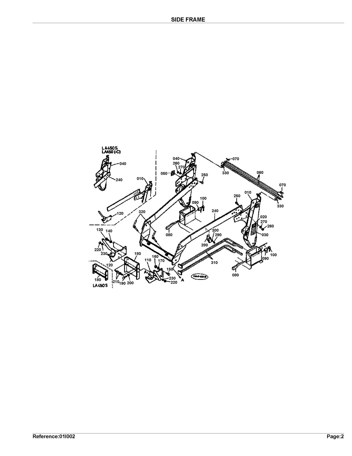 KUBOTA LA650 Loader Illustrated Parts List Manual - WIRE BOUND - TOUGH COVERS