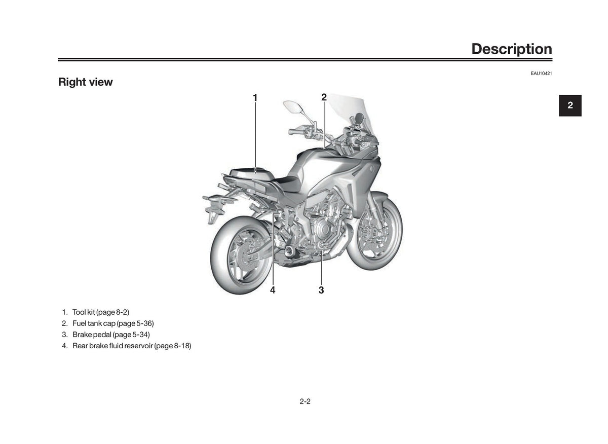 YAMAHA Tracer 7 GT Motorcycle Owners Manual 2025 - WIRE BOUND - TOUGH COVERS