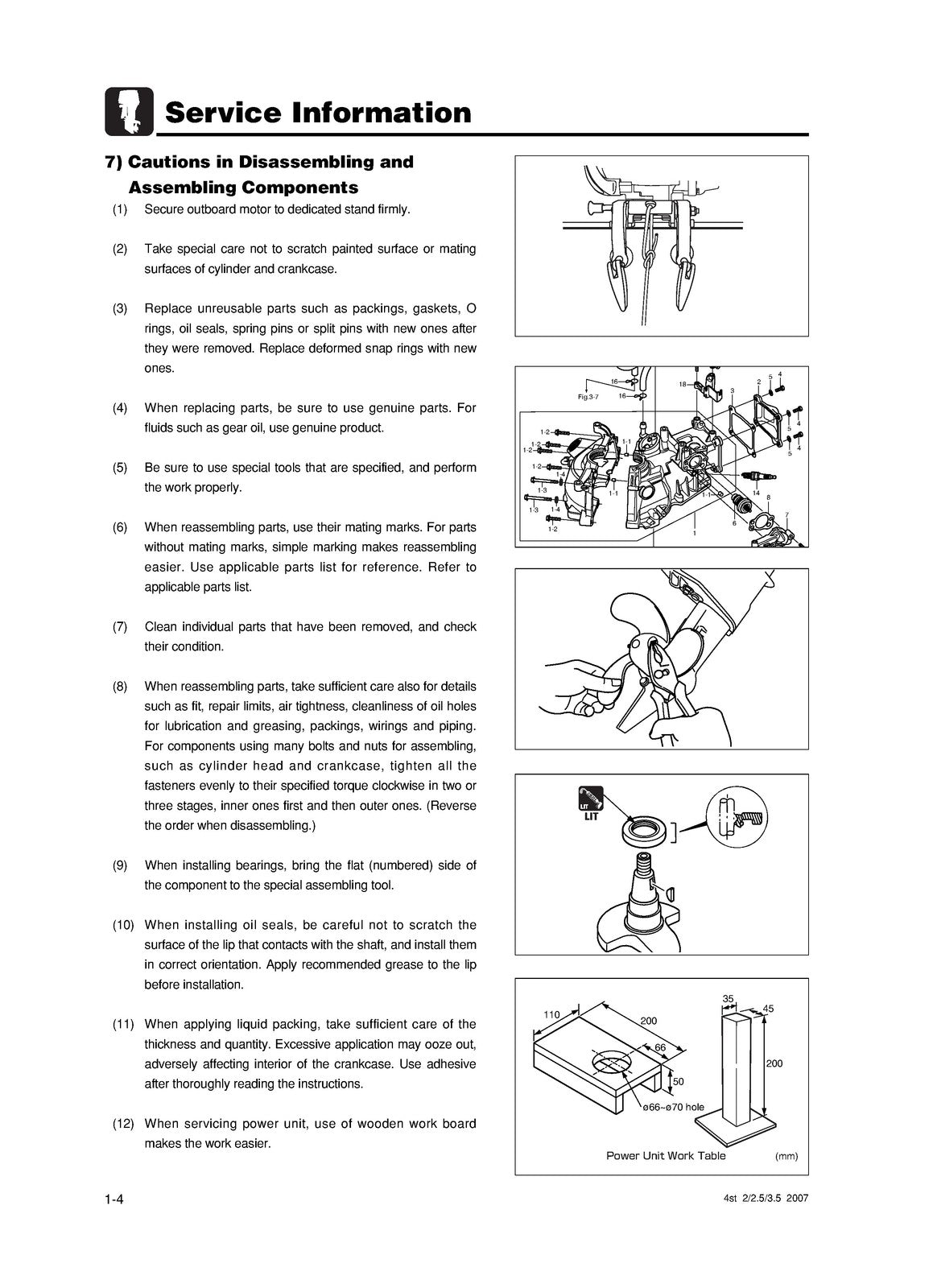 TOHATSU MFS 2 25 34A Models Service Manual - STEEL WIRE BOUND - TOUGH COVERS