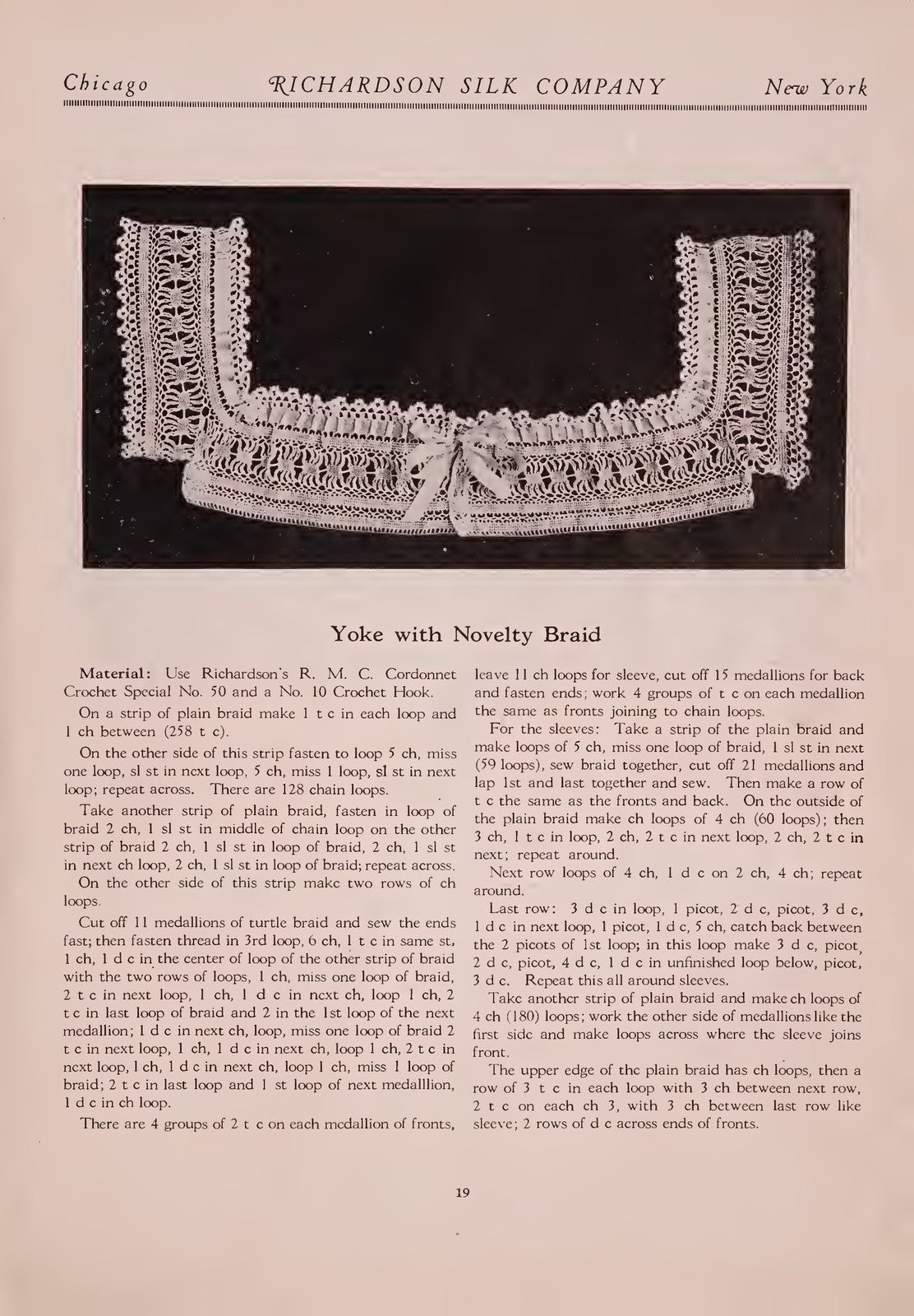 RICHARDSON Crocheting Tatting Smocking Instruction Book Manual - WIRE BOUND